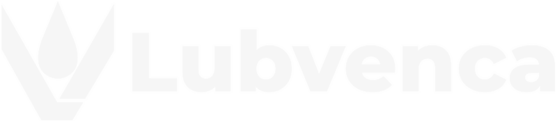 Logotipo en color blanco ubicado en el footer de la empresa Lubvenca